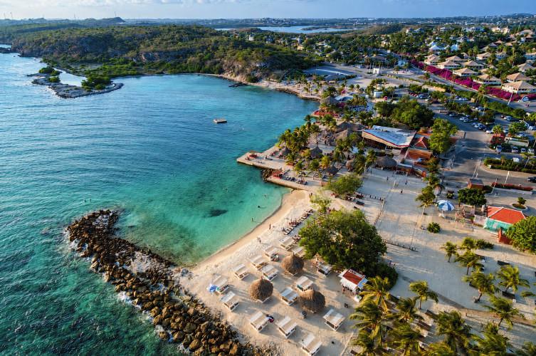 Jan Thiel beach from above